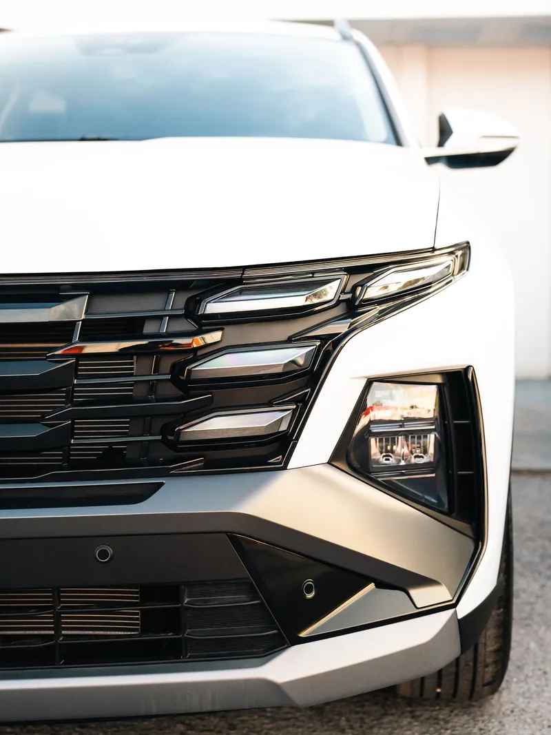La parrilla y los faros LED del Hyundai Tucson